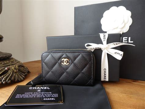 chanel black caviar coin purse|Classic zipped coin purse .